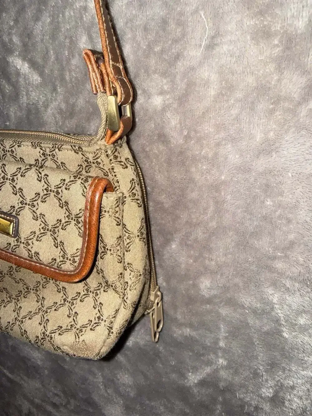 Rosetti Monogram Print Crossbody Bag with Built-in Wallet